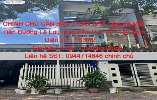 CHÍNH CHỦ CẦN BÁN 2 CĂN NHÀ Liền Kề CHÍNH CHỦ CẦN BÁN 2 CĂN NHÀ Liền Kề