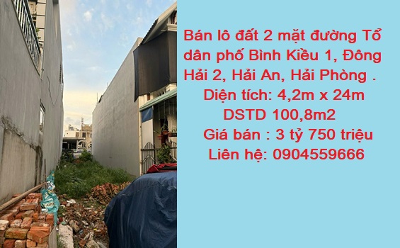 Chính chủ bán lô đất 2 mặt đường Chính chủ bán lô đất 2 mặt đường